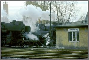 52 8076, 52 8071 und 52 8136 im Bw Haldensleben