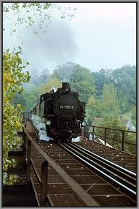 99 1735 auf dem Olbersdorfer Viadukt