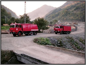 Feuerwehr in Valea Scradei