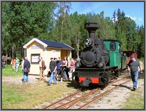 Lok Nr.4 mit Zug Nr 1 in Bor Norra