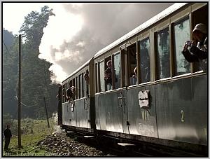 Touristenzug in Novat