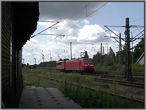 185 180 und 155 131 als T 65365 nach Eilenburg in Leipzig-Schönefeld