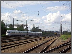 411 013 auf Drehfahrt LPTF-T 46051 in Leipzig-Mockau