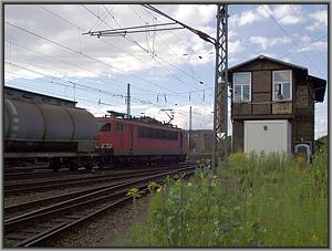155 083 am Stw 'B 1' in Leipzig-Mockau