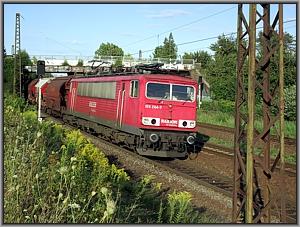 155 244 verläßt mit GC 49410 nach Baalberge den Bahnhof Wiederitzsch
