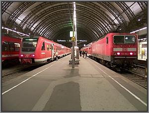 612 610 und 143 116 in Dresden Hbf