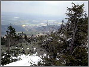 Blick vom Brocken auf Wernigerode