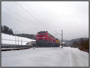 212 306 und 218 262 als Bauz 91907 vor Heigenbrcken