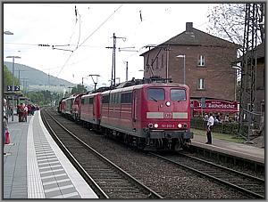 Großer Bahnhof in Laufach
