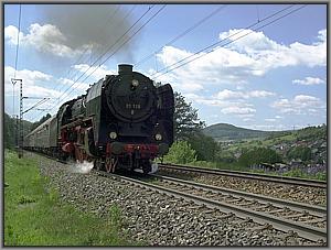 01 118 mit DPN 25592 zwischen Laufach und Heigenbrcken West