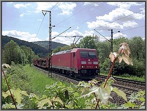 185 394 mit GA 49971 zwischen Laufach und Heigenbrücken West